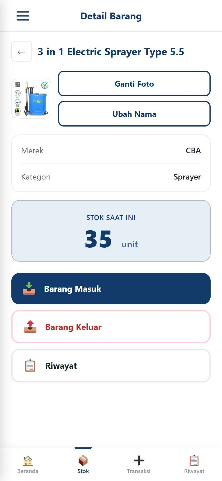 Item detail