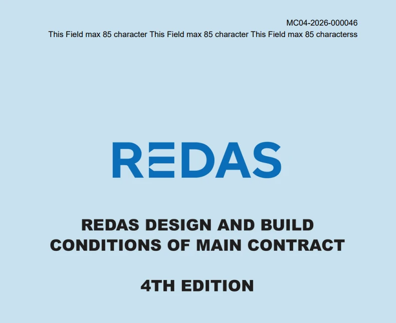 Cover of a purchased Main Contract PDF stamped with serial MC04-2026-000046 and the project name line